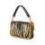 Fendi B Fendi Brown Canvas Fabric Zucca Embroidered Baguette Satchel Italy