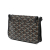 Goyard AB Goyard Black Coated Canvas Fabric Goyardine Plumet Pocket Wallet France