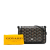 Goyard AB Goyard Black Coated Canvas Fabric Goyardine Plumet Pocket Wallet France