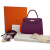 Hermès AB Hermès Purple Calf Leather Epsom Kelly Sellier 25 France