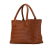 Bottega Veneta B Bottega Veneta Brown Calf Leather Intrecciato Cabat Tote Italy