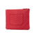 Chanel AB Chanel Red Caviar Leather Leather Medium Chevron Caviar O Case Clutch Italy