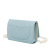 Chanel AB Chanel Blue Light Blue Lambskin Leather Leather CC Lambskin Pearl Wallet On Chain Italy