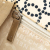 Chanel B Chanel Brown Beige Canvas Fabric CC No.5 Flap Bag France