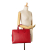 Gucci B Gucci Red Calf Leather Business Bag Italy