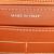 Chanel AB Chanel Orange Caviar Leather Leather CC Zip Around Long Wallet Italy