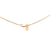 Hermès B Hermès Gold Gold Plated Metal Small and Swift As de Coeur Pendant Necklace France