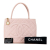 Chanel B Chanel Pink Light Pink Caviar Leather Leather Caviar Medallion Tote France