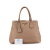 Prada B Prada Brown Beige Calf Leather Vitello Phenix Shopping Tote India