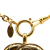 Chanel B Chanel Gold Gold Plated Metal CC Quilted Pendant Necklace France