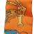 Hermès A Hermès Orange Silk Fabric Mors Et Gourmettes Remix Twilly Scarf France