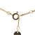 Fendi B Fendi Gold Gold Plated Metal O Lock FF Pendant Necklace Italy