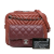 Chanel B Chanel Red Calf Leather Paris Hamburg Small Quilted skin Double Camera Bag Italy