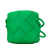 Bottega Veneta AB Bottega Veneta Green Lambskin Leather Leather Mini Lambskin Intrecciato Cassette Camera Bag Italy