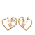 Louis Vuitton AB Louis Vuitton Gold Gold Plated Metal Sweet In My Heart Hoop Earrings France