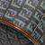 Fendi B Fendi Blue with Brown Denim Fabric Zucchino Tote Italy