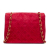 Chanel B Chanel Red Suede Leather Mini Rectangular Classic Single Flap France