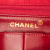 Chanel B Chanel Red Suede Leather Mini Rectangular Classic Single Flap France