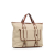 Chloé B Chloé Brown Beige Canvas Fabric Tote Bag Romania