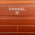 Chanel AB Chanel Orange Caviar Leather Leather CC Zip Around Long Wallet Italy