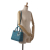 Christian Dior AB Dior Blue Turquoise Lambskin Leather Leather Medium Lambskin Cannage Lady Dior Italy