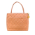 Chanel B Chanel Orange Lambskin Leather Leather Lambskin Medallion Tote France