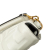 Fendi B Fendi White Calf Leather Mini Zucca Embossed Baguette Satchel Italy