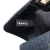 Chanel B Chanel Blue Navy Denim Fabric Mademoiselle Chocolate Bar Clutch France