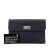 Chanel B Chanel Blue Navy Denim Fabric Mademoiselle Chocolate Bar Clutch France