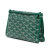 Goyard AB Goyard Green Coated Canvas Fabric Goyardine Plumet Pocket Wallet France