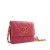 Chanel AB Chanel Pink Dark Pink Lambskin Leather Leather Lambskin 19 Flap Coin Purse With Chain France