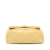 Chanel AB Chanel Yellow Light Yellow Caviar Leather Leather Mini CC Quilted Caviar Flap Italy