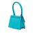 Jacquemus AB Jacquemus Blue Turquoise Calf Leather Le Chiquito Moyen Italy