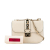 Valentino B Valentino White Ivory Calf Leather Small Rockstud Glam Lock Crossbody Italy