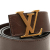 Louis Vuitton AB Louis Vuitton Brown Calf Leather Initiales Belt Spain