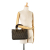 Fendi B Fendi Brown Canvas Fabric Small Zucca Twins Tote Italy