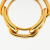 Hermès B Hermès Gold Gold Plated Metal Régate Scarf Ring France