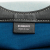 Burberry AB Burberry Blue Light Blue with Black Canvas Fabric Medium Pocket Bag Italy