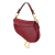 Christian Dior B Dior Red Calf Leather Mini Saddle Italy