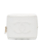 Chanel White Lambskin Leather Leather Métiers d'Art CC Quilted Lambskin Box with Top Handle France