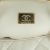 Chanel White Lambskin Leather Leather Métiers d'Art CC Quilted Lambskin Box with Top Handle France