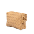 Bottega Veneta AB Bottega Veneta Brown Beige Calf Leather Mini Intrecciato Loop Italy