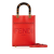 Fendi AB Fendi Red Calf Leather Mini Sunshine Shopper Tote Italy