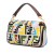 Fendi White Sara Coleman Vitello King Seta FF Canvas Fish Eye Embroidered Baguette Satchel Italy