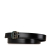 Gucci AB Gucci Black Calf Leather GG Belt Italy