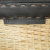 Fendi AB Fendi Brown Beige with Black Rattan Natural Material Travel Bag Italy