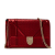 Christian Dior B Dior Red Patent Leather Leather Metallic Patent Microcannage Diorama Wallet on Chain Italy