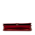 Christian Dior B Dior Red Patent Leather Leather Metallic Patent Microcannage Diorama Wallet on Chain Italy