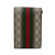 Gucci AB Gucci Brown Coated Canvas Fabric Mini GG Supreme Web Ophidia Crossbody Bag Italy