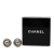 Chanel B Chanel Silver Brass Metal Silver Plated CC Clip On Earrings France